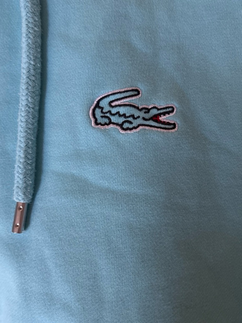 Lacoste Aqua Zip Hoodie with Crocodile Logo - Picture 3 of 5